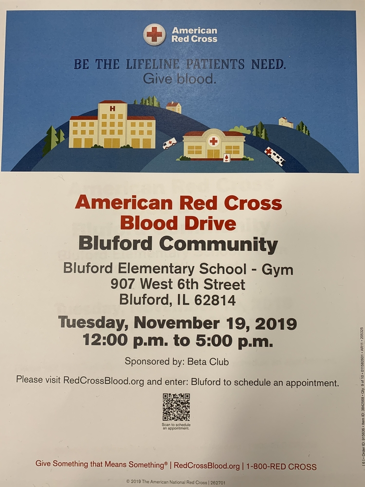 November Blood Drive.