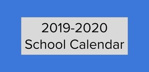 2019-2020 School Calendar
